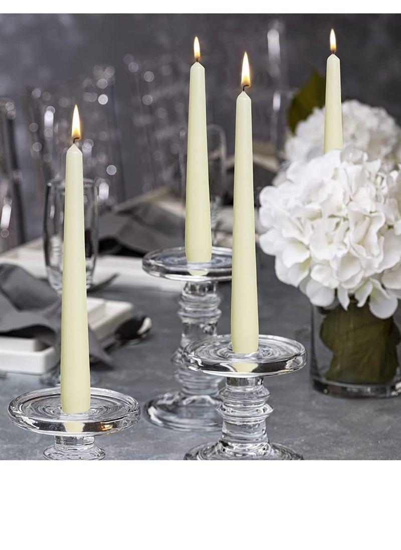 Generic 10-Piece Unscented Straight Taper Candle White  - Image 2