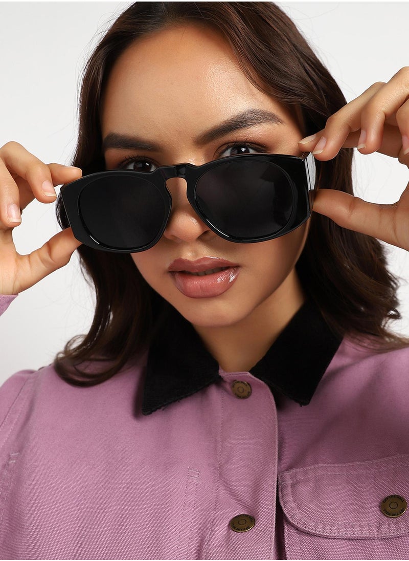 Haute Sauce Black Frame Retro Sunglass  - Image 5