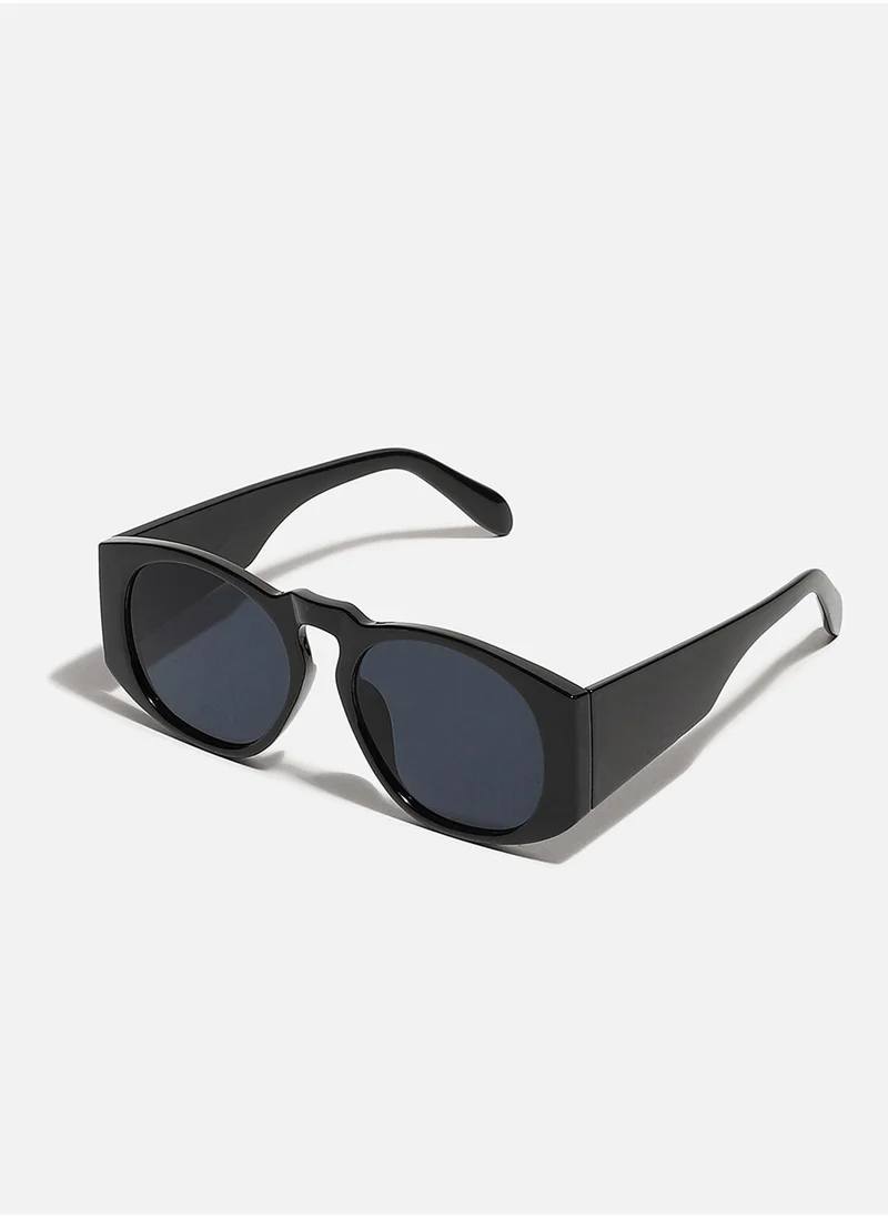 Haute Sauce Black Frame Retro Sunglass