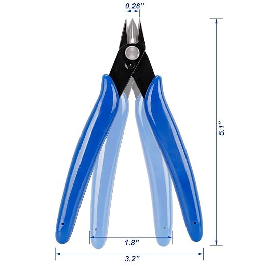 Wire Cutters Precision Electronic Flush Cutter One of the Strongest and Sharpest Side Cutting pliers with an Opening Spring Ideal for Ultrafine Cutting Needs  - Image 4