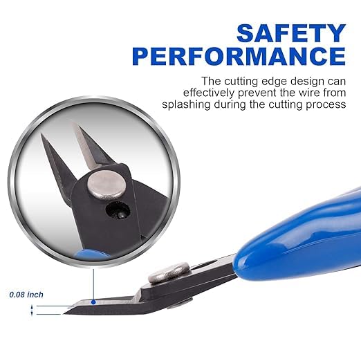 Wire Cutters Precision Electronic Flush Cutter One of the Strongest and Sharpest Side Cutting pliers with an Opening Spring Ideal for Ultrafine Cutting Needs  - Image 3