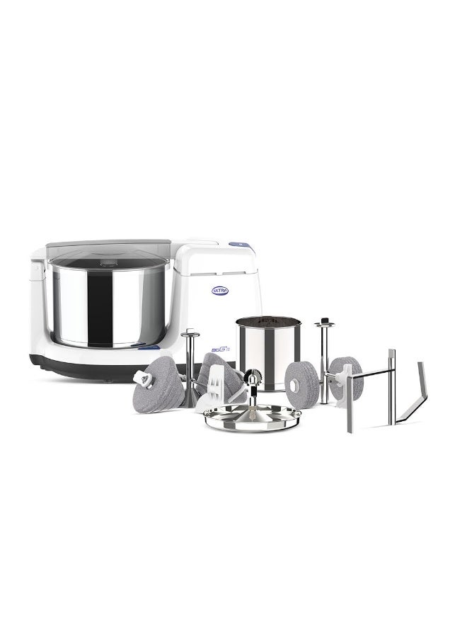 Ultra Bigg+ Wet Grinder Celebration Pack | 2.5L Multiutility Drum with Conical Stones | 1L Spice Mix Drum with Cylindrical Stone, Coconut Scraper, Atta Kneader & AISI 304 FoodGrade Stainless Steel - Image 1