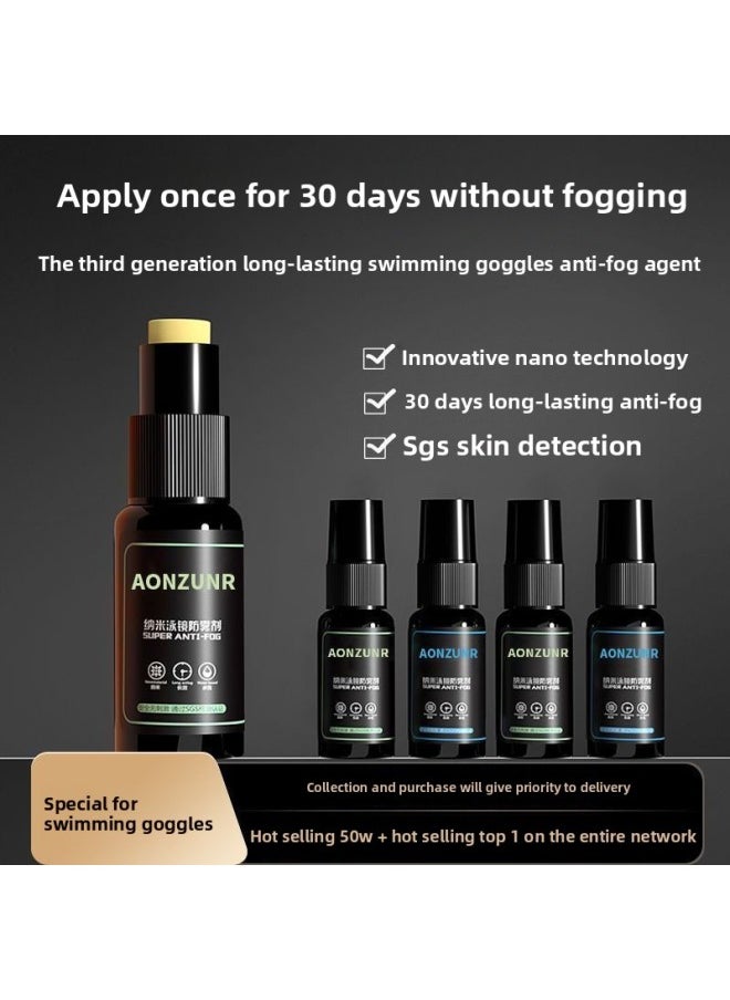Generic - Myopia Swimming Goggles Anti-fog Agent Special Swimming Goggles Anti-fog Spray Long-lasting Spray Anti-fogging Liquid Defogging Agent-Color:[same Third Generation Anti-fog Agent For Athletes] - Anti-fog Agent For Swimming Goggles [20ml Smear Type] * 1 Bottle - Image 1