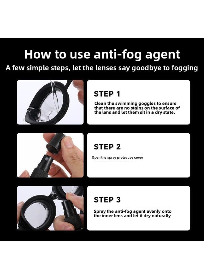 Generic - Myopia Swimming Goggles Anti-fog Agent Special Swimming Goggles Anti-fog Spray Long-lasting Spray Anti-fogging Liquid Defogging Agent-Color:[same Third Generation Anti-fog Agent For Athletes] - Anti-fog Agent For Swimming Goggles [20ml Smear Type] * 1 Bottle - Image 1