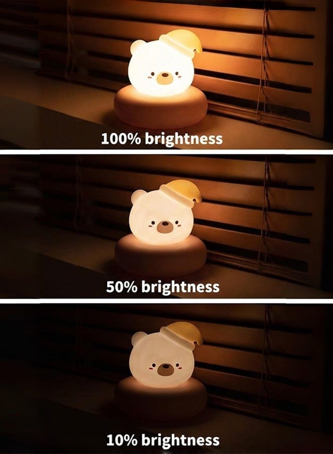 Baby Night Light with Touch Control, 3 Brightness Levels, 800mAh Rechargeable, Soft Nursery Lamp for Feeding - Image 3