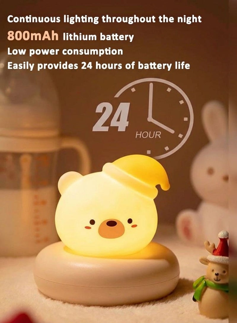 Baby Night Light with Touch Control, 3 Brightness Levels, 800mAh Rechargeable, Soft Nursery Lamp for Feeding - Image 4