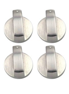 Y&D 4 pcs Metal Round Gas Stove Knobs Cooker Oven Hob Control Switch Button on off Knob Replacement  - Image 1