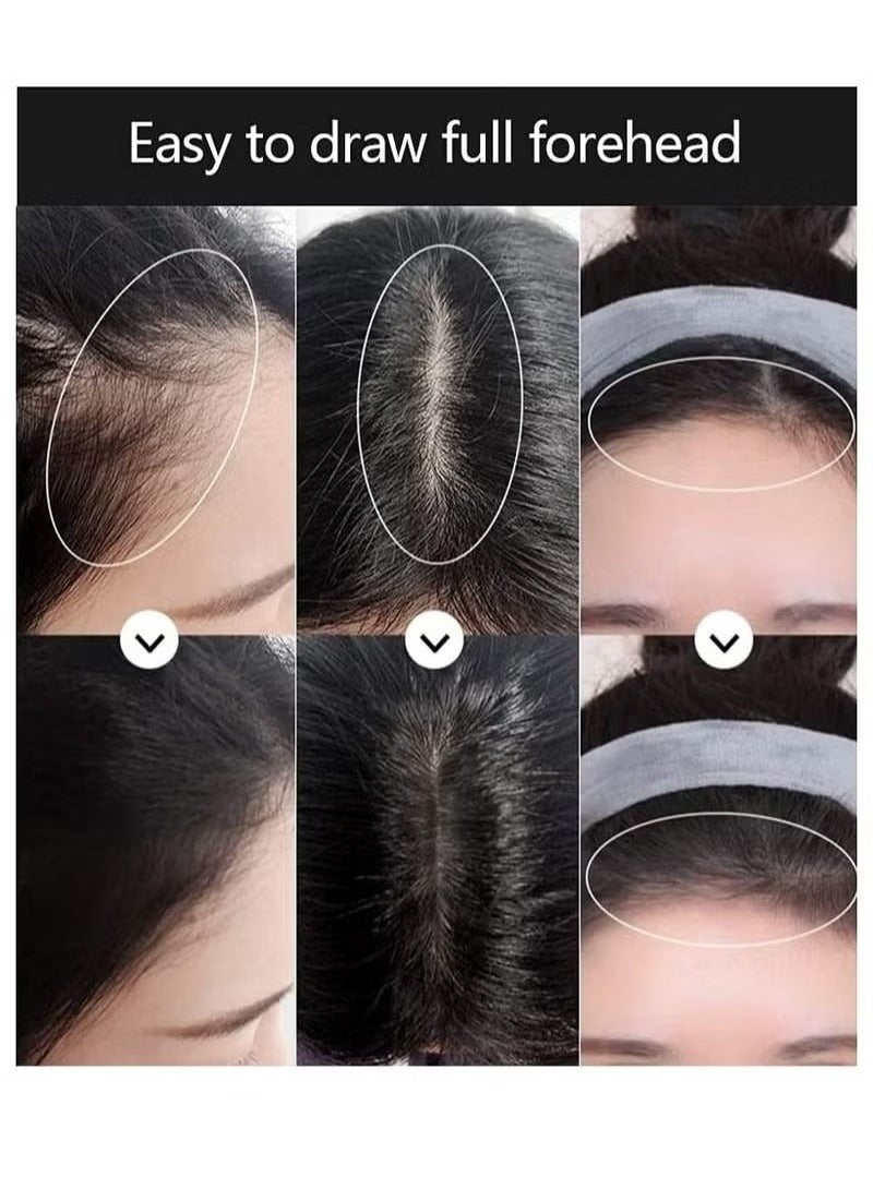 Sevich Instantly Hairline Shadow Hairline Powder Quick Cover Hair Root Concealer Eyebrows & Beard Line Hair Root Touch Up for Thinning Hairline Windproof & Sweatproof (Black) - Image 4