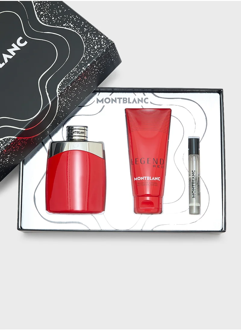 مونت بلانك Legend Red Eau De Parfum Trio Set