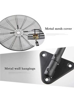 Wtrtr 26 Inch Industrial High Power Wall-mounted Oscillating Fan for Home and Warehouse  - Image 5
