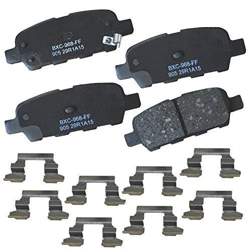 Bendix Premium SBC905 Ceramic Rear Brake Pads for Select Models INFINITI FX35,FX37,FX45,G35,M35,M37,M45,M56,Nissan 350Z,Altima,Juke,LEAF,Maxima,Murano,Qashqai,Quest,Rogue Sport,X-Trail,Renault Koleos - Image 1
