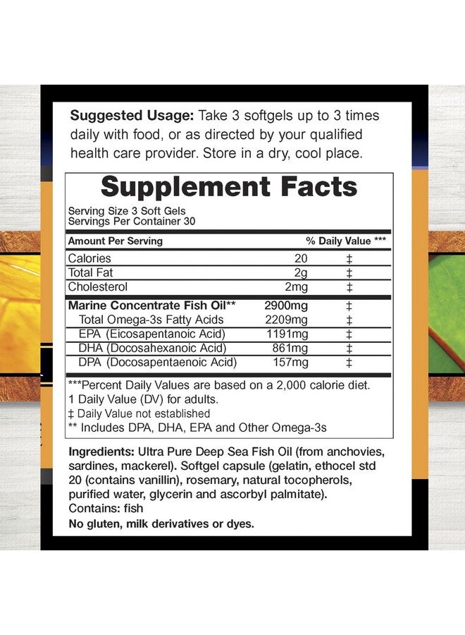 Doctors Nutra Nutraceuticals زيت السمك أوميغا 3 الطبيعي من دكتورز نوترا - 90 كبسولة لينة - Image 2