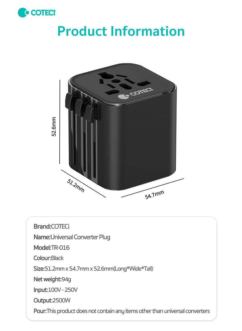Universal plug adapter for all plugs Universal plug adapter - Image 2