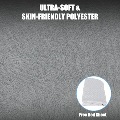 HOMEYA Memory Foam Mattress for Tesla Model Y - 2.4" High-Density, Soft Car Camping Bed, Foldable with Washable Sheet & Storage Bag, 74" x 41" Sleeping Mat for Tesla Model Y Accessories, Fits Frunk & Trunk - Image 5
