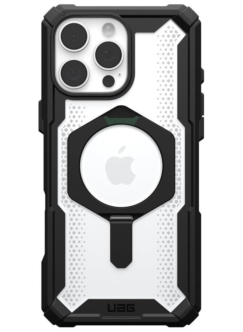 Urban Armor Gear UAG Plasma XTE MagSafe for iPhone 16 Pro MAX Case Cover [20 Feet Drop tested] with Kickstand - Black | Clear  - Image 4
