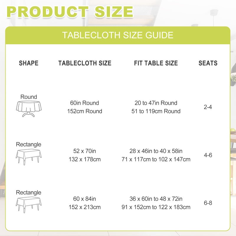 OUTCREATOR Spring Table Cloth Rectangle, Floral Waterproof Vinyl Tablecloth with Flannel Backing, Wipeable Plastic Table Cover for Kitchen Dinner Party Decor(Spring Floral,52"x70") - Image 2