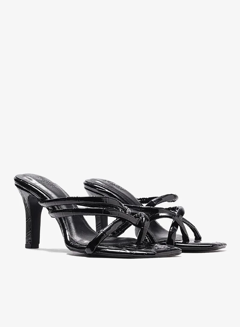 Pair-Ie Tales  Women Strappy Flared Heel Sandals for Women | Best Price UAE