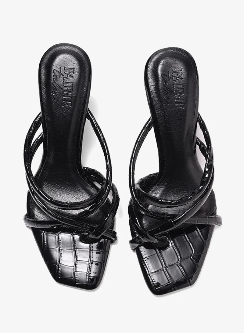 Pair-Ie Tales  Women Strappy Flared Heel Sandals for Women | Best Price UAE