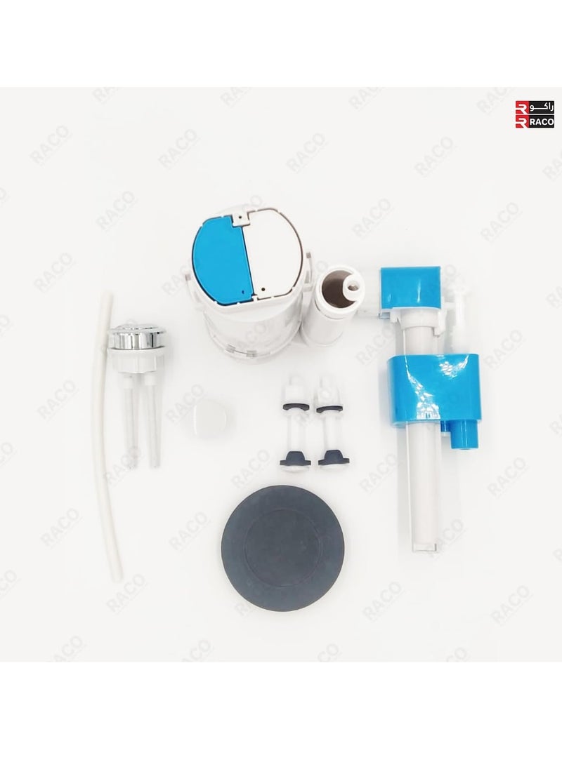 RACO RACO Angel Cistern Fittings Universal Toilet Tank Repair Kit | Durable Fill Valve, Flush Valve, and Accessories| Efficient Water Flow and Leak Prevention ½ Inch (Side (CFSH2000))  - Image 3
