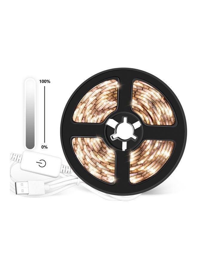 نيبمينينت شريط إضاءة LED قابل للتعتيم بمنفذ USB يتم التحكم به عن طريق اللمس بطول 4 أمتار بني-أبيض  - Image 2