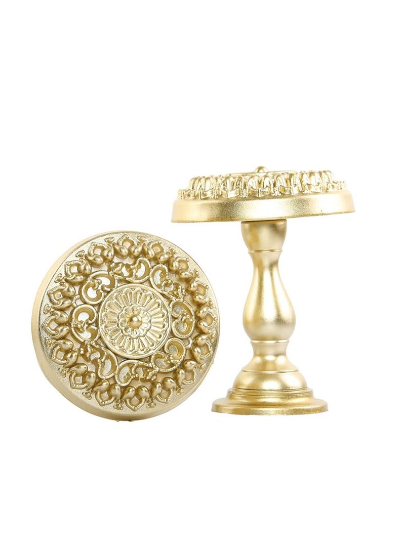 IDT 1 Pair Curtain Holdbacks Window Tie Backs Holders For Bedroom Wall Office Decor Home Sheer Blackout Drapes Blind Curtains Decorations Accessories Buckle Hooks Light Golden Colour - Image 2