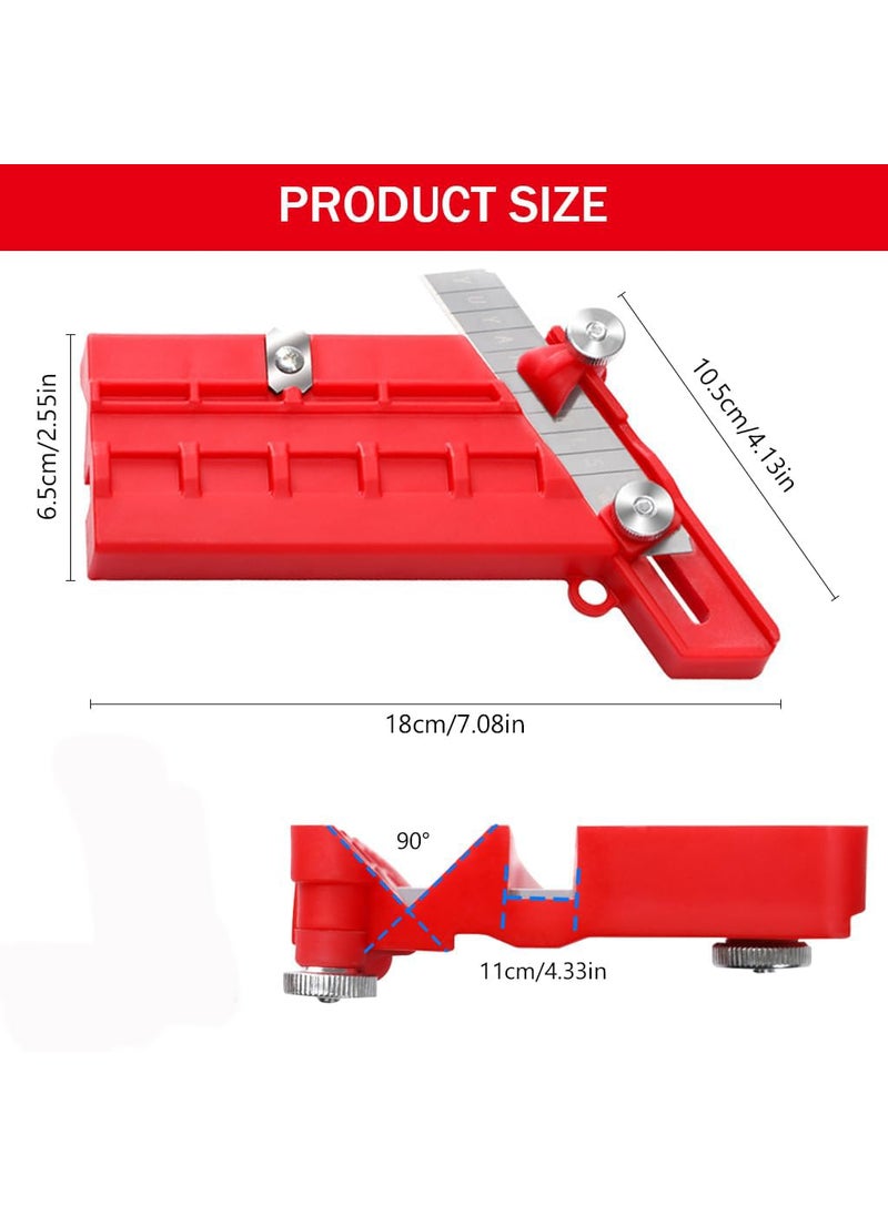 NIKTION NIKTION Edge Banding Trimmer Cutting Nosing 3 in 1 Multi Working Tool with Angle 45 90 Trimming Planer option Highly useful for Gypsum Mica Veneer ACP and Woodworking Projects  - Image 2