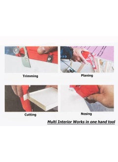 NIKTION NIKTION Edge Banding Trimmer Cutting Nosing 3 in 1 Multi Working Tool with Angle 45 90 Trimming Planer option Highly useful for Gypsum Mica Veneer ACP and Woodworking Projects  - Image 3
