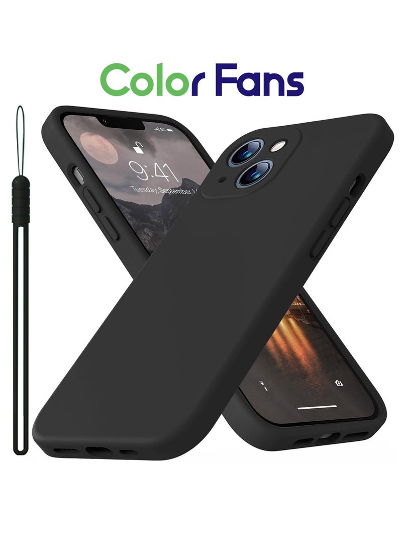 Color Fans - Case for Apple iPhone 14 6.1 inch Silicone Cover Soft Black - Image 1