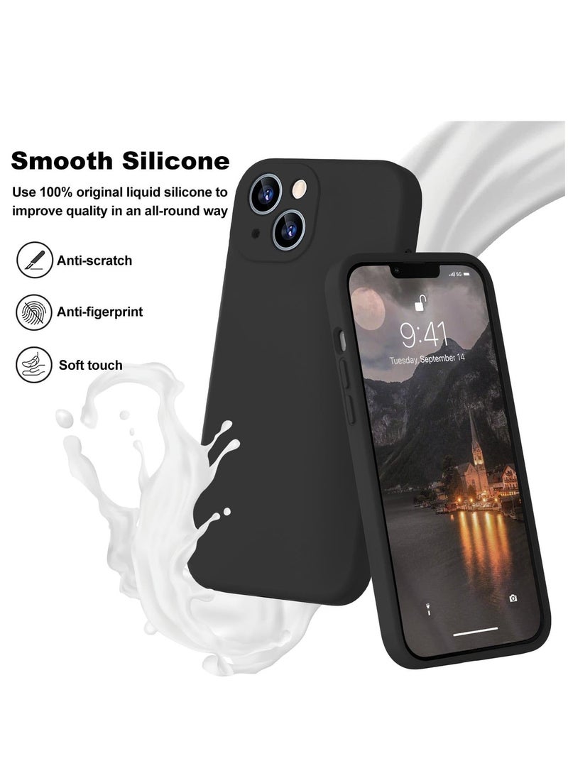Color Fans - Case for Apple iPhone 14 6.1 inch Silicone Cover Soft Black - Image 1