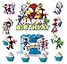 BNFUO 25pcs Spider and His Friends Cake Decorations with 24pcs Cupcake Toppers 1pcs Cake Topper for Wrestling Birthday Party Supplies - Image 3