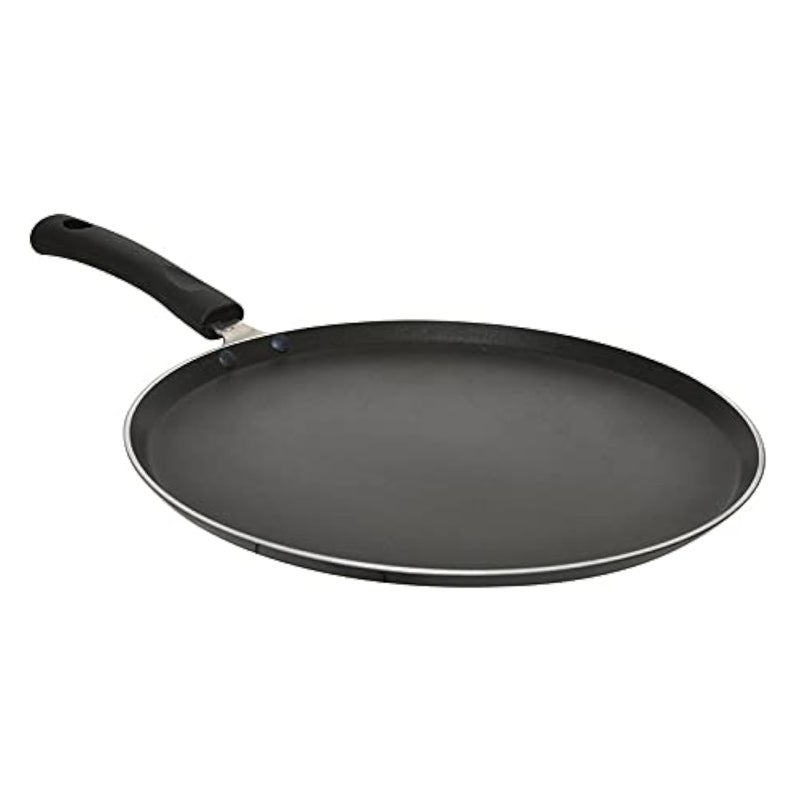 Regalo Non Stick Dosa Tawa Induction Base with Detachable Handle, Hammered Toned,Aluminium, Black (305mm) - Image 5
