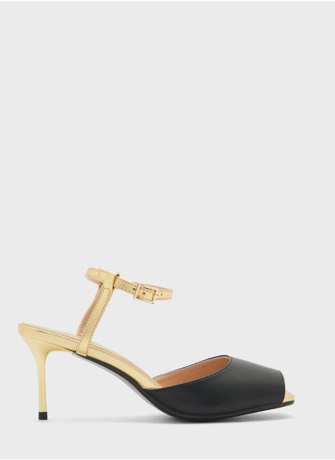 Peeptoe Ankle Strap Pump