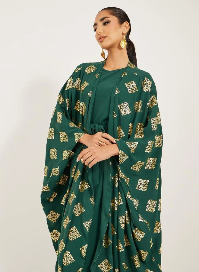 Styli printed abaya