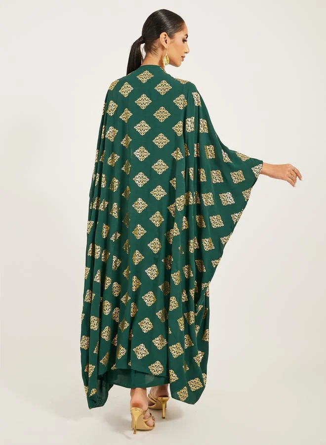 Styli printed abaya