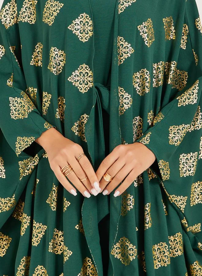 Styli printed abaya