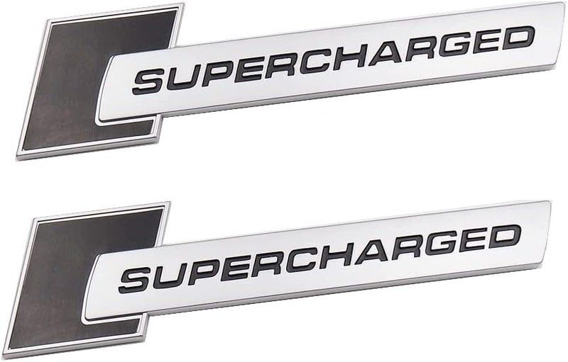 ChezMax Supercharged Emblem Car Logo - 2Pcs - Image 1