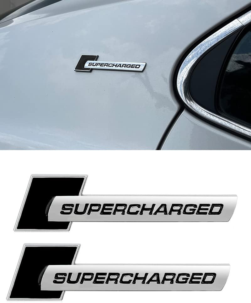 ChezMax Supercharged Emblem Car Logo - 2Pcs - Image 4