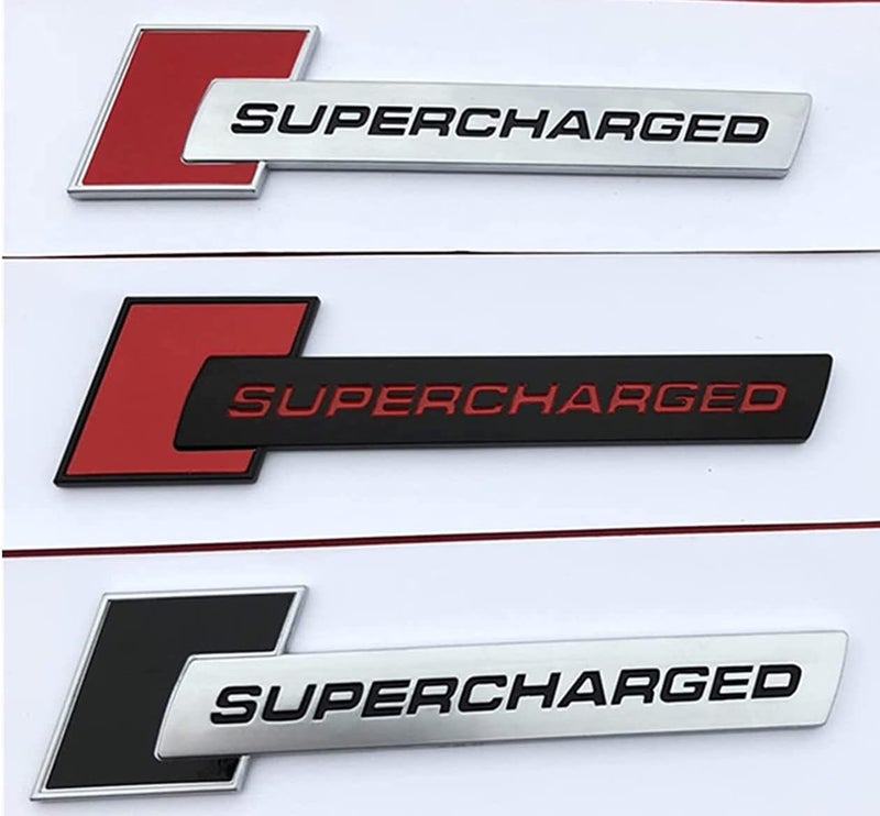 ChezMax Supercharged Emblem Car Logo - 2Pcs - Image 3