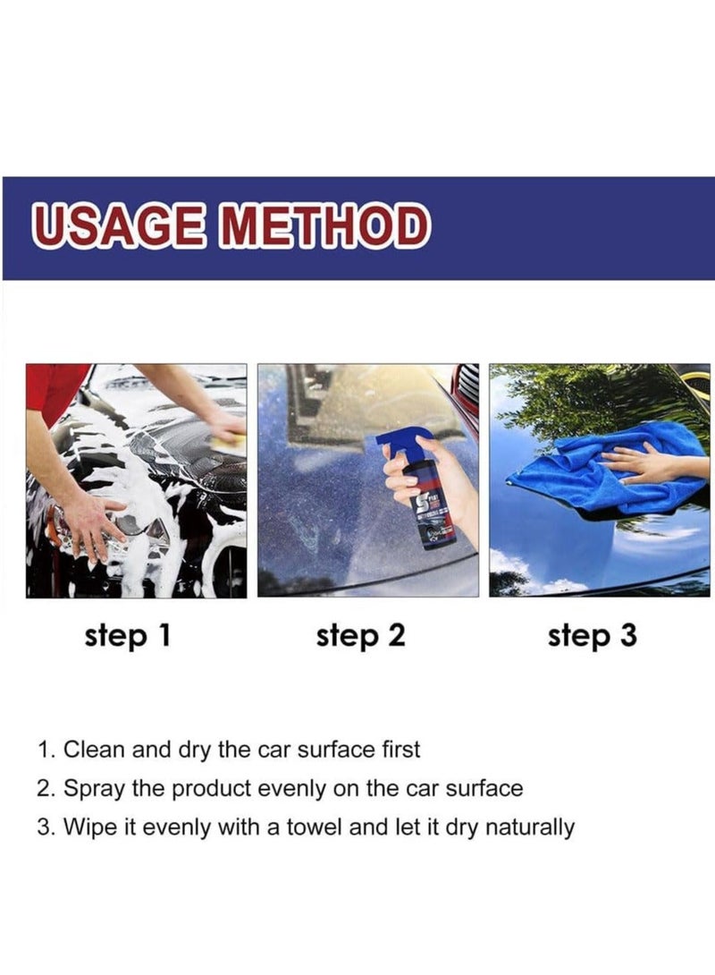 Generic Coating Renewal Agent, 2 Pcs Car Nano Repairing Spray, Coating Agent Spray, Car Coating Wax Polishing Spray, Nano Crystal Coating Agent, Fast Fine Scratch Repair  - Image 5