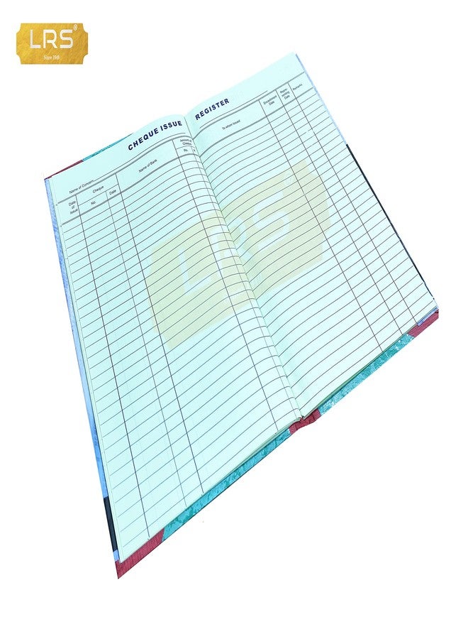 LRS Cheque Issue Register for Schools/Colleges/Offices - 38 Pages Single - 30 Entries per Page - 34x21 cm - 75 GSM Ledger Paper - Image 4