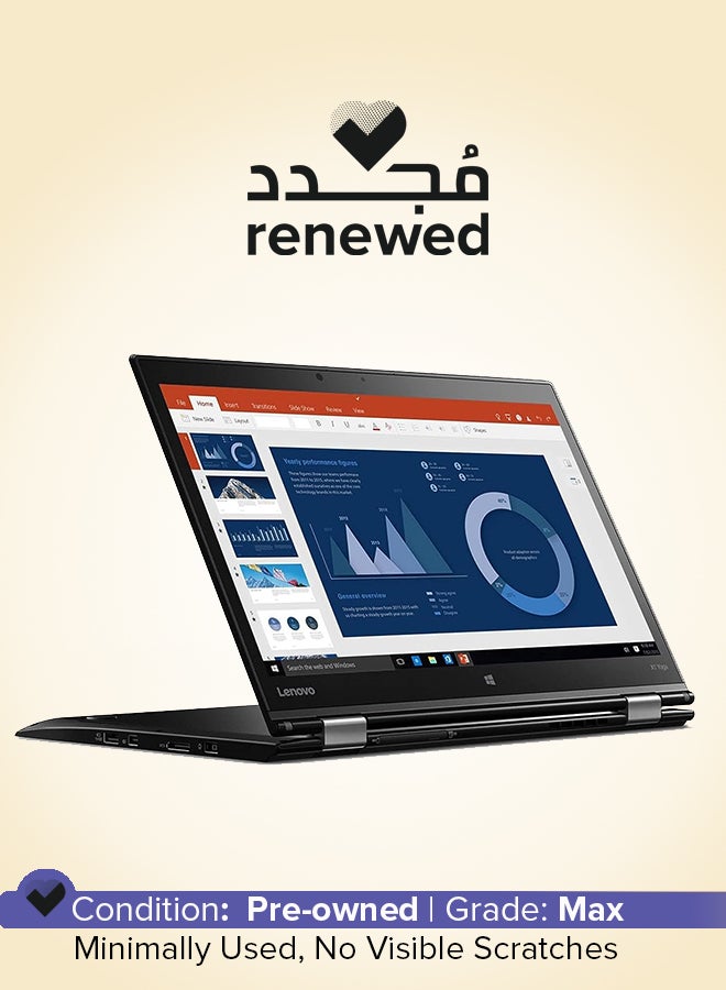 Renewed - Thinkpad X1 Yoga 2 IN 1 Laptop With 14-Inch Touch Screen Display ,Intel Core i5 Processor/8th Gen/16GB RAM/512GB SSD/Intel UHD Graphics 620/Windows 10 Pro English Black