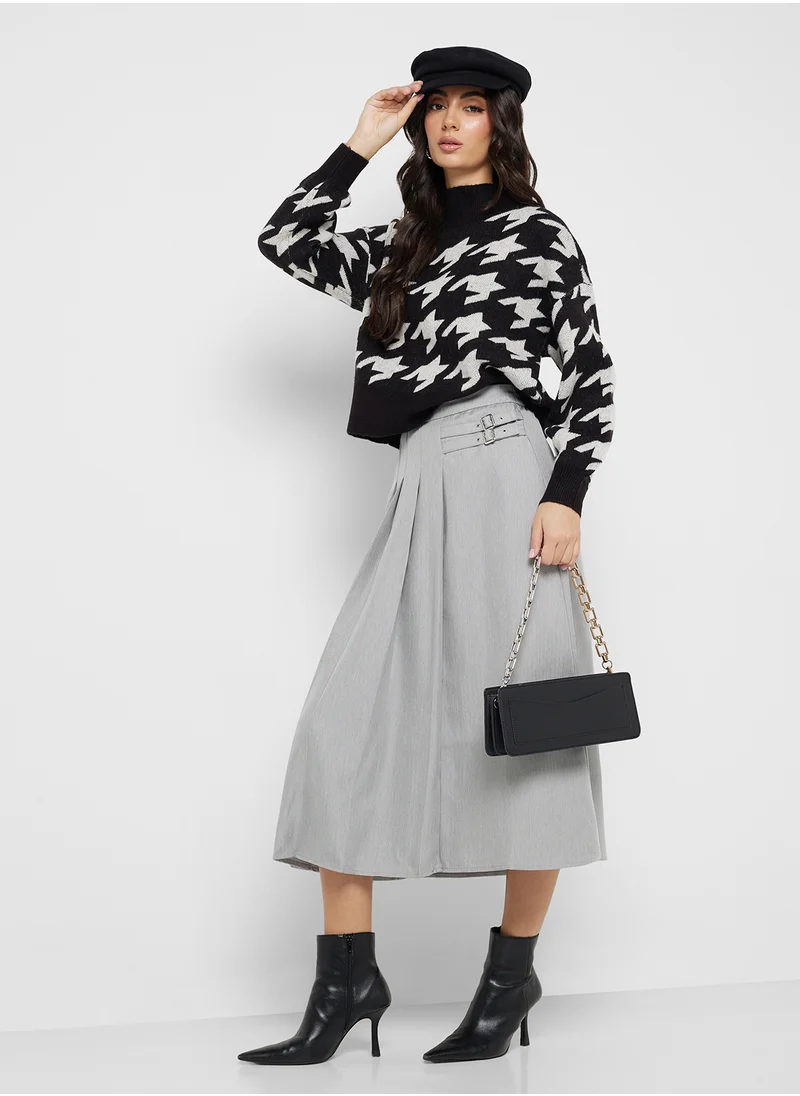 VERO MODA Pleated High Waist Skirt