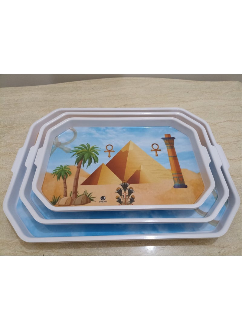 دريم 3 صواني تقديم مربعة - Image 2