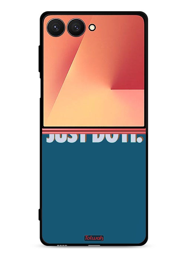 Tolwak Samsung Galaxy Z Flip7 Protective Case Cover Just Do It - Image 1