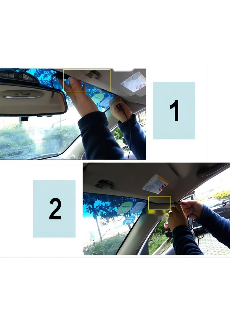 Wide Angle Front and Rear Mirror Mount DVR Car Dash Camera