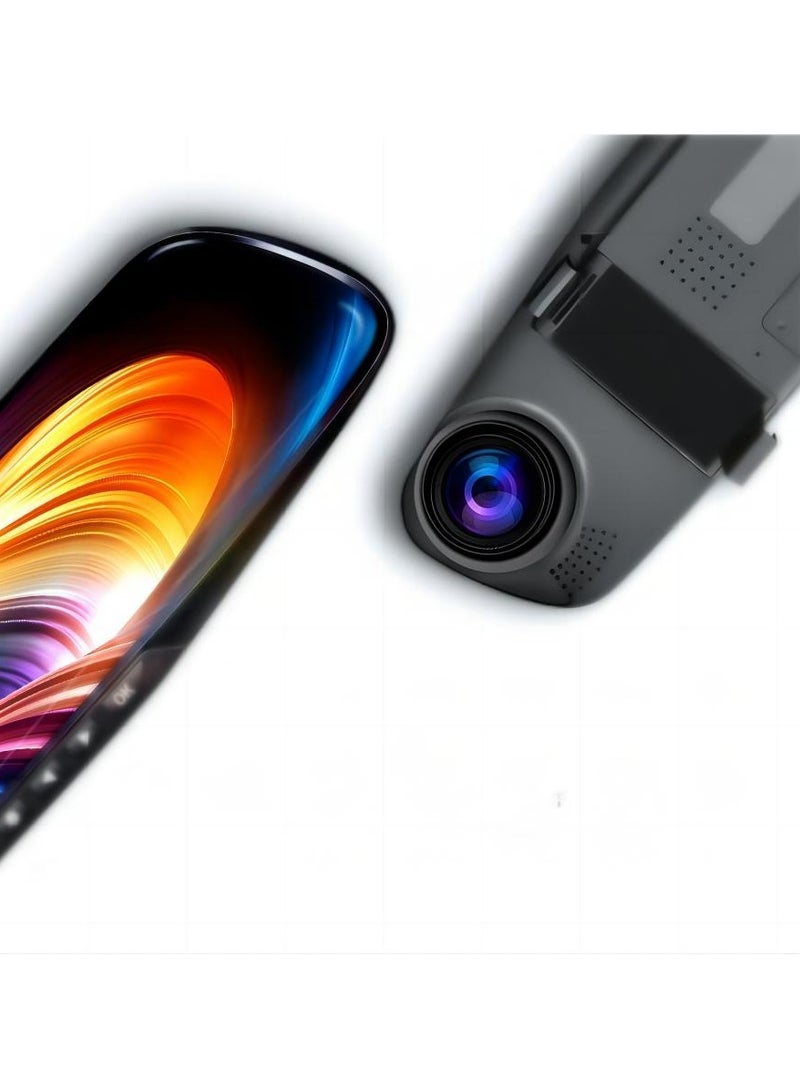 Wide Angle Front and Rear Mirror Mount DVR Car Dash Camera