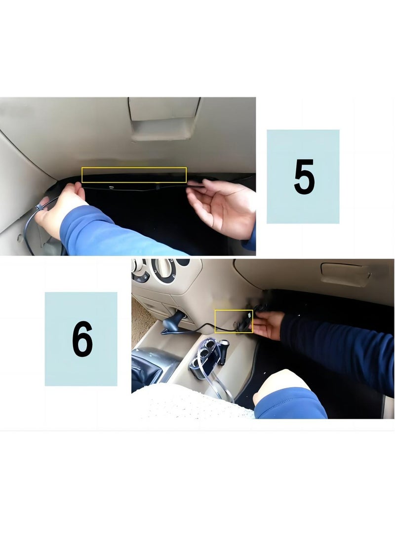 Wide Angle Front and Rear Mirror Mount DVR Car Dash Camera