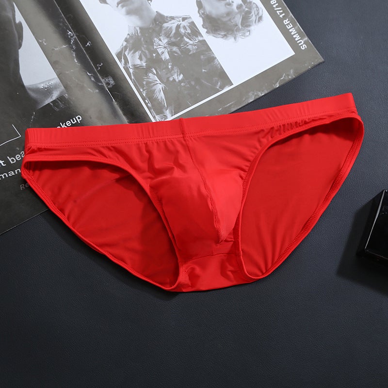 New Briefs Men'S Ice Silk Underwear One-Piece Ultra-Thin Transparent Ice Silk Briefs Men'S - Image 4