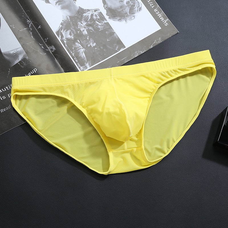 New Briefs Men'S Ice Silk Underwear One-Piece Ultra-Thin Transparent Ice Silk Briefs Men'S - Image 3