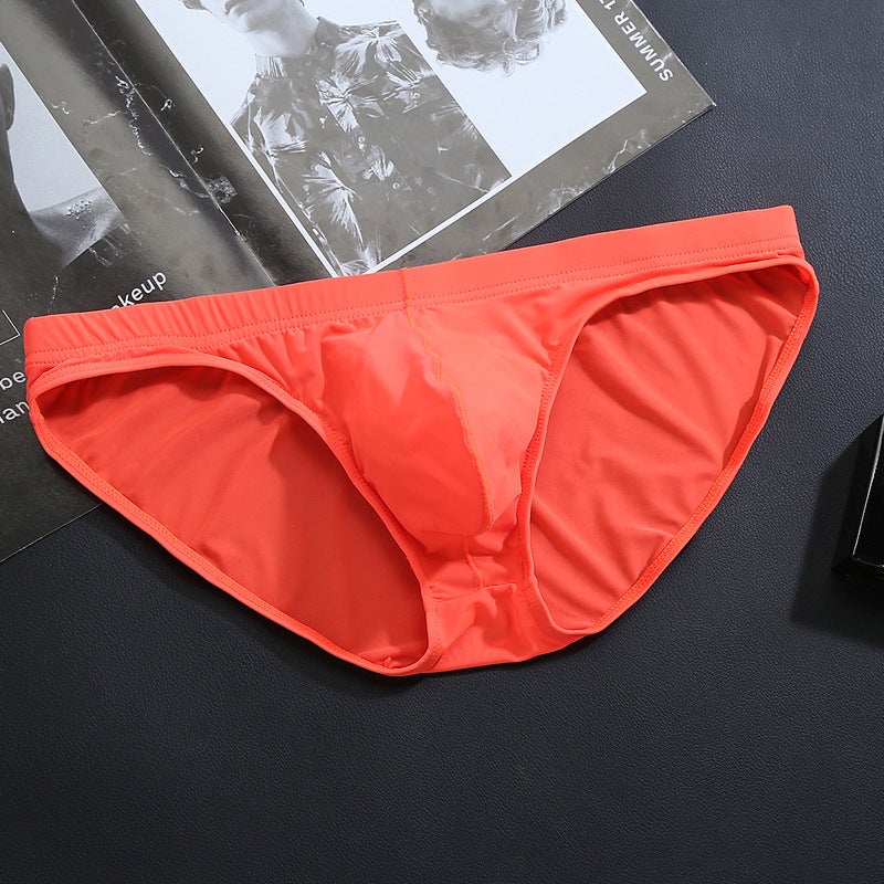 New Briefs Men'S Ice Silk Underwear One-Piece Ultra-Thin Transparent Ice Silk Briefs Men'S - Image 1